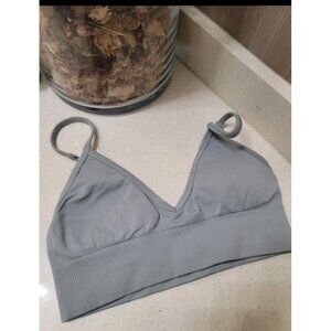 Lululemon Sports Bra Pink Gray Size Small
